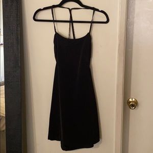 Brandy Melville open back black mini dress